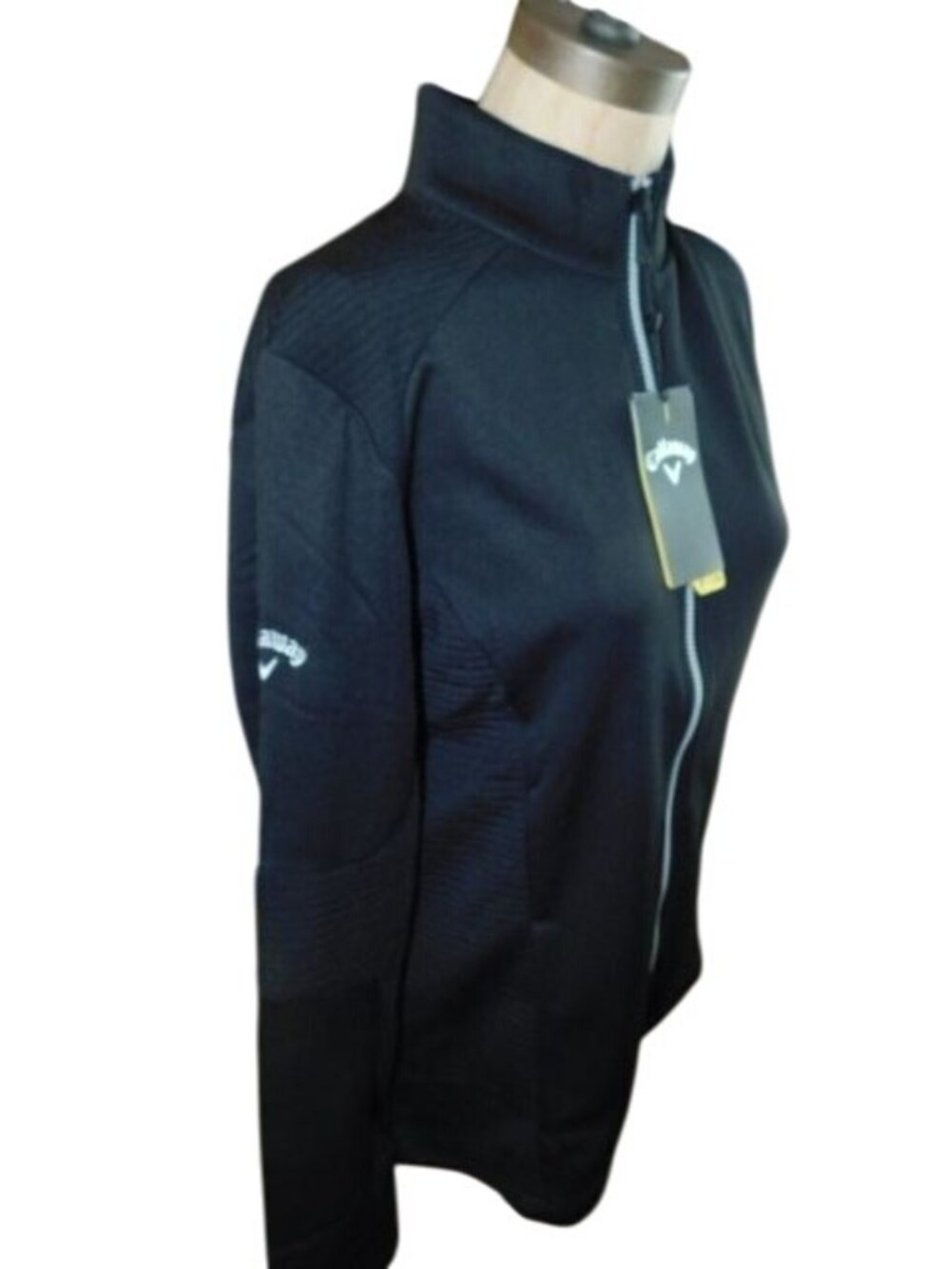 Callaway Size S Small Full Zip Front Black Golf Jacket NWT - Picture 2 of 4